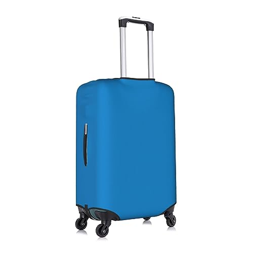 Solid Color Blue Suitcase Cover Luggage Protective Case High Elasticity Material For Travelers3