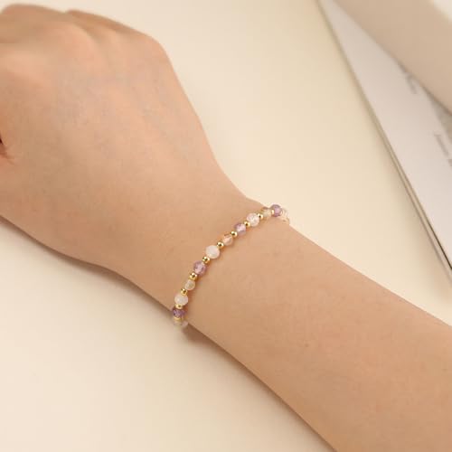 Anxiety Relief Items Bracelet for Women, Depression Stress Relief Anti Anxiety Gifts Spiritual Jewelry Natural Healing Crystals for Calm & Balance2