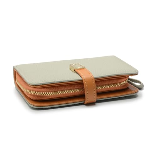 2R Genuine Leather Wallet with Storage, Buckle Closure2