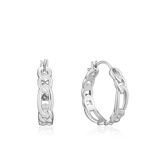 Ania Haie Ania Haie Damen-Creolen Figaro Chain Hoop 925er Silber