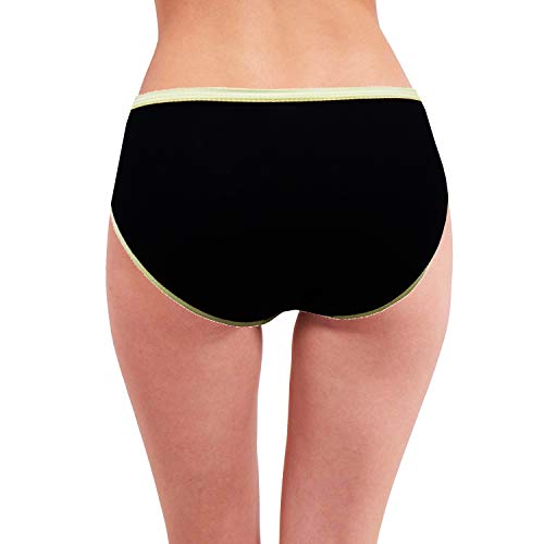 Image of RC. ROYAL CLASS Women Cotton Solid Black Bikini Multicolored Panty(Pack of 3)