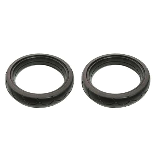 Stroller Wheel Tire Each for Nuna Triv/Triv Next Buggy Front Or Rear PU Tubeless with Tread Baby Replacement Accessories(2 F Nuna Triv)