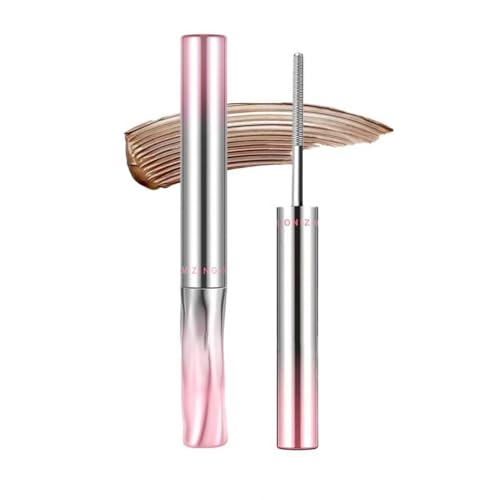 Image of Iron Wand Mascara, Brown Washable Mascara - Volumizing, Lengthening & Curling with Metal Wand | Smudge-Proof, Flake-Free, Clump-Free(Brown)