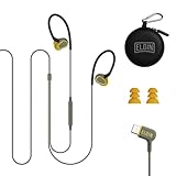 Elgin Rumble Wired Earplug Headphones, 27 dB NRR Waterproof Hearing Protection Earbuds w/Noise-Isolating Mic & in-Line Controller, OSHA Compliant, ANSI Certified, Kevlar Reinforced Cable, IP67, USB-C