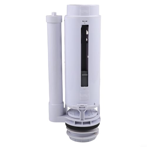 Válvula de descarga de inodoro con doble botón de ahorro de agua, mecanismo de cisterna para reparación de tanques de baño, material ABS blanco, 20 cm (27 cm)