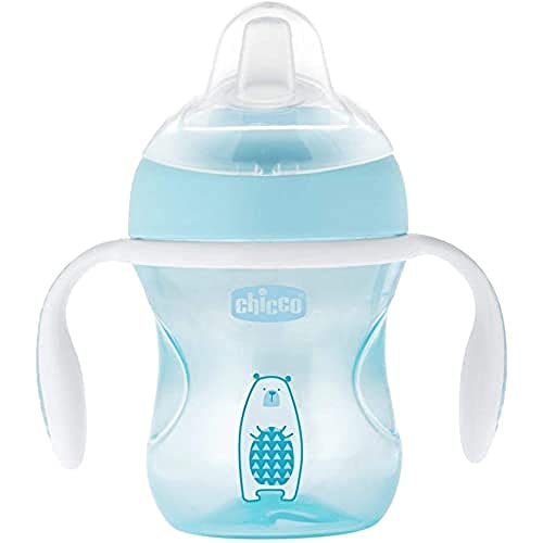 Copo de Transição com Alças 200ml Ursinho Azul Chicco (4m+)