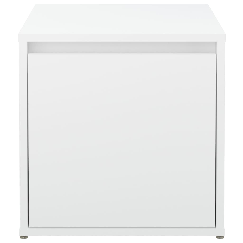 vidaXL Cassetto Contenitore Bianco 40,5x40x40 cm Legno Multistrato