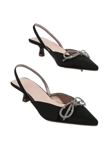 Stylish Women Flats Canvas Open Back Sandals with Durable Tpr Sole | Trendy Comfortable Ladies Footwear for Daily Black 6-picture-41