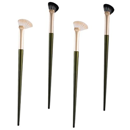 Gogogmee Pro Angled Nose Shadow Brush Set Makeup Brush for Foundation Blush Eye Shadow Nose Contour Non-shedding 4 Pieces