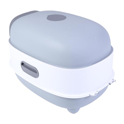 Caja de arena cubierta con control de olor para gatos extra grande miniatura 7