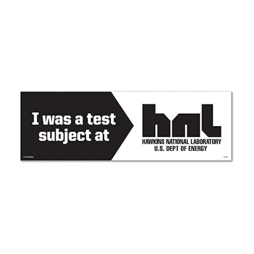Image of Genuine Fred Stranger Things, Bumper Magnet, Test Subject Hawkins National Laboratory, Multicolored