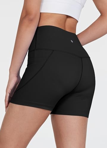 Women's 3"/6" Swim Shorts with Liner Pockets High Waisted Bathing Shorts Bottoms Tummy Control UPF 50+2