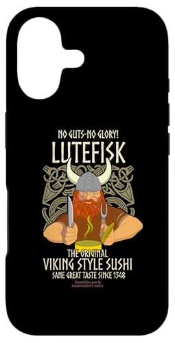 Carcasa para iPhone 17 Pescado navideño Lutefisk Original Viking Sushi Divertido Lutefisk