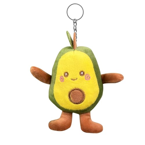 Aguacate Plush Small - Lindo llavero de felpa, Mini Plushes Colgante | 4.72x3.94x1.97 pulgadas llavero de muñecas de aguacate suav, juguete de aguacates de peluche pequeño, accesorios colgantes de lu