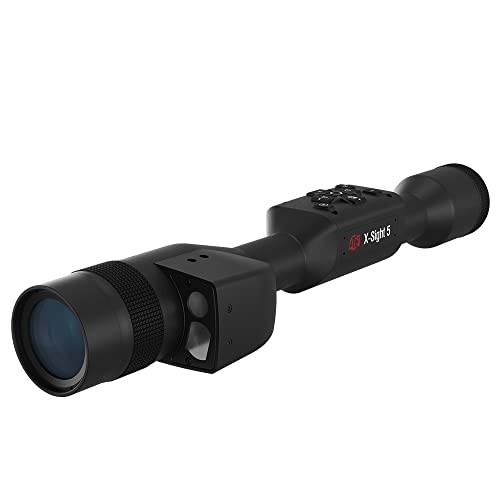 ATN X-Sight 5 LRF Smart Day/Night Hunting Scope w/Ballistics Calc, 4056x3040 Resolution, Video Record, Wi-Fi, 14hrs+ Battery Power (3-15x)