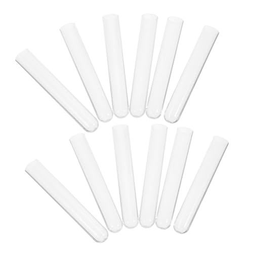 KICHOUSE 100pcs Test Tube Beads for Clear Beads Sample Storage Tubes Vials Halloween Beads Samples Tube Scientific Experiments Tubes Toy for Toys Transparent