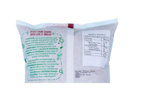 Image of S Siddhagiri's SATVYK THE HEALTH re STORE Khapli Wheat (3kg) - Unpolished Khapli Genhu| Fiber Rich Whole Wheat Grain| Emmer Wheat Whole