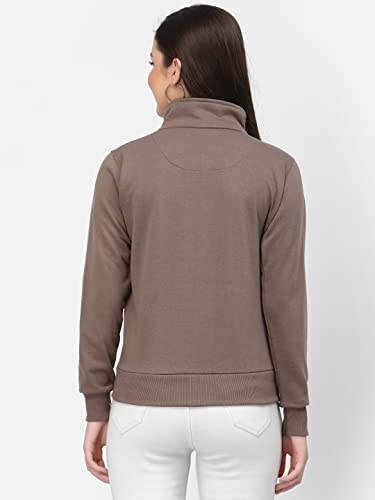 Image of UZARUS Women's Cotton Fleece Stylish Sweatshirt Jacket