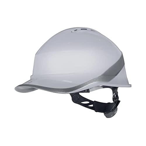 Casque de chantier ventilé Diamond VI Wind Deltaplus Blanc - Serrage Rotor 53-64cm