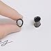 OIDIMS Teardrop Double Flared Ear Plugs Tunnels Gauges Flesh Stretchers Expander Black Stainless Steel Body Piercing Earrings Plug Fashion Minimalist Jewelry Gifts for Women Men (3/4‘’(19mm))