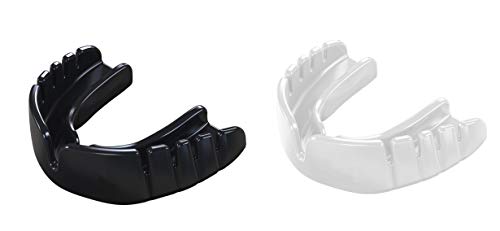 adidas Mundschutz für Erwachsene und Kinder, Boxen, Rugby, Hockey, MMA, OPRO Snap-Fit Gen4 (schwarz, Junior)