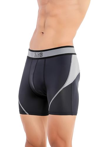 Image of TRYB Sports Underwear for Men | Stretchable Active-H Trunk Semi Compression Shorts | Trunks for Running & Gym Workout | Quick Dry, Breathable & Anti Chafing | Sports Innerwear Boxers