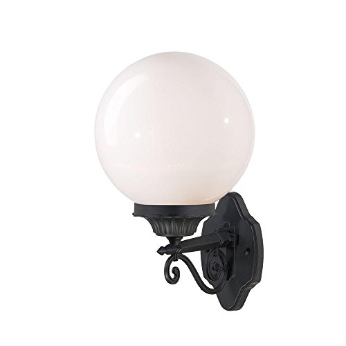 Acclaim 5261BK/WH Havana Collection 1-Light Wall Mount Outdoor Light Fixture, Matte Black