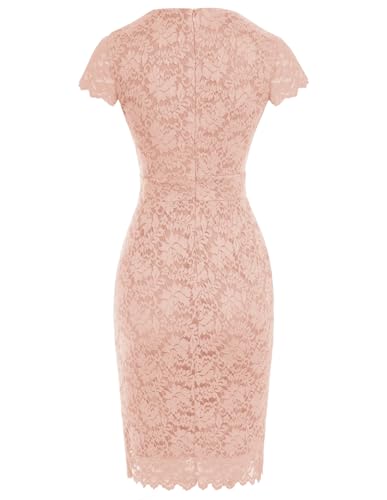 Image of GRACE KARIN Cocktail Dresses for Women Cap Sleeve Lace Dress