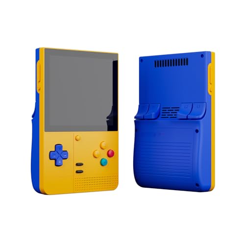 Retroid Pocket Classic Retro Handheld Game Console, 3.92' OLED Touchscreen, Portable Android Gaming Handheld with 6+128GB, 5000mah Battery, Android 14, WiFi 5 Classic Games Console (PKM Yellow)