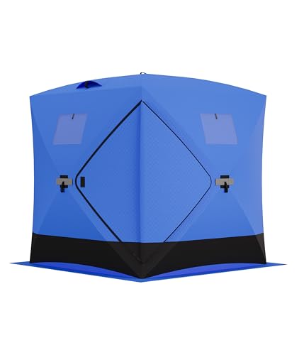 DEXSO Portable Ice Fishing Tent - Spacious 3 to...