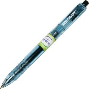 AbilityOne - 7520016580393 - SKILCRAFT® Eco-Bottle Retractable Gel Pen - Black Ink - 12 units