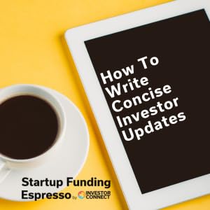 Page de couverture de Startup Funding Espresso – How To Write Concise Investor Updates