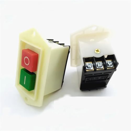 Interruptor LC3-5 de botón con autobloqueo AC 220V 380V 10A para control de motor eléctrico 6
