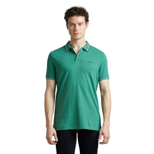 Image of Pepe Jeans Men's Cotton Regular Fit Polo T-Shirt