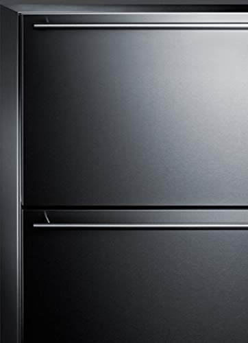 Summit CL2R248 24\" Wide Built-In 2-Drawer All-Refrigerator, frost-free, Panel Ready- (Panel not included)