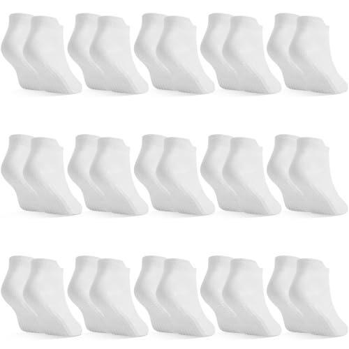 Image of HYCLES Toddler Girl Socks, 12 Pairs Non Slip Ankle Toddler Socks for 1-7 Years Baby Girls Kids