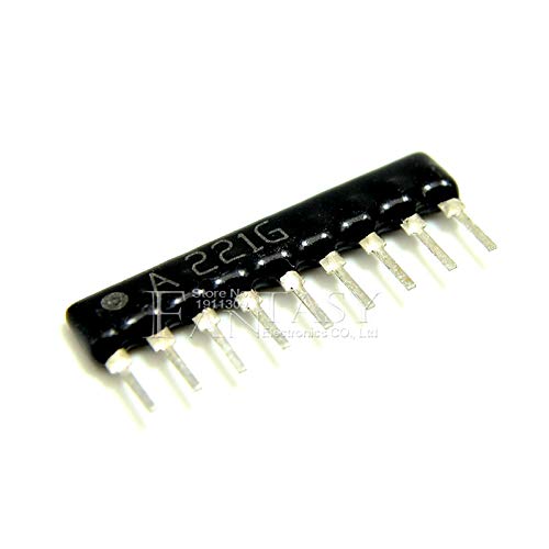 20pcs DIP Exclusion 9pin 220 ohm 220R A221 A221J Network Resistor Array