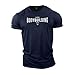 Gymtier - T-shirt de musculation pour homme avec inscription «Classic Bodybuilding» - bleu marine - Taille M