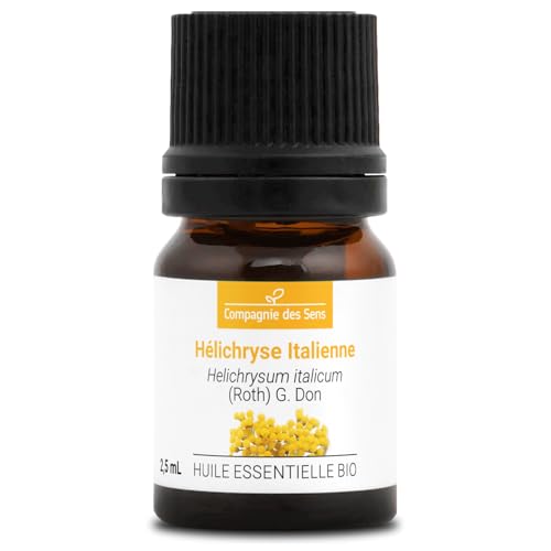HÉLICHRYSE ITALIENNE BIO - 2.5mL - Huile Essentielle de Qualité Premium - 100% Pure, Naturelle,...