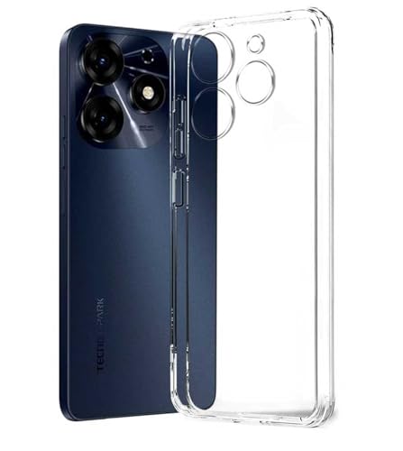 Image of Soft Silicone TPU Back Cover Compatible with Tecno Spark Go 2024