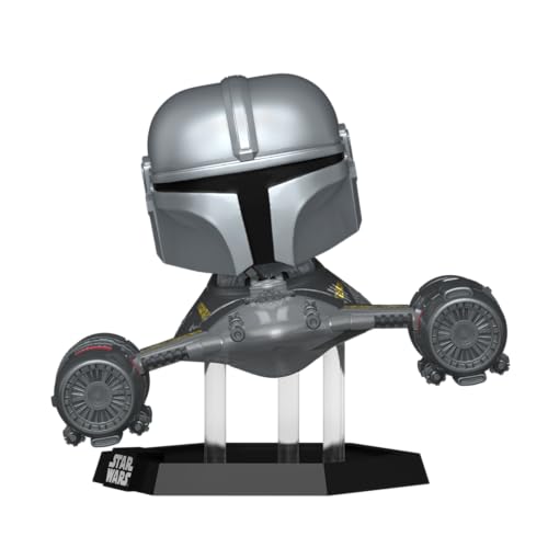 POP! Rides: Star Wars: The Mandalorian S9 - Mandalorian in N1 Starfighter - Figura in Vinile da Collezione - Idea Regalo - Merchandising Ufficiale - Giocattoli per Bambini e Adulti - TV Fans - Gadget - Immagine 1