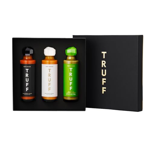 TRUFF Jalapeño Lime Variety Pack - Gourmet Hot Sauce Set of the Original, Jalapeño Lime, White Truffle Hot Sauce, Unique Truffle Flavor Experiences, Pack of 3 (6 oz) Bottles Bundle