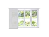 AJUSTABLE EN ALTURA KAATEN PAÑO para Panel JAPONES Screen 50X270 - Grado DE Apertura 10% (50_x_270_cm, Blanco-Gris)