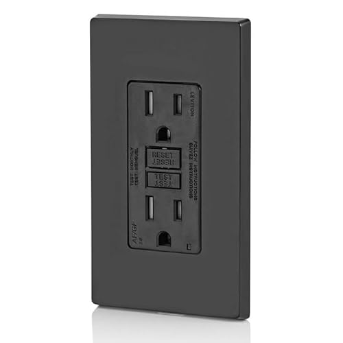 image for Leviton Dual-Function AFCI/GFCI Outlet, 15 Amp, Self Test, Tamper-Resi