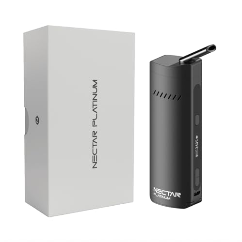 Nectar Platinum Verdampfer Kräuter und Extrakte | 3 Jahre Garantie | Konvektionsverdampfer mit 3500mAh Akku, Hohe Extraktionsausbeute, Präzise Temperaturregelung, Schnelle Aufheizzeit, 100°-240°C