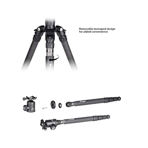 Marsace MT-1541T Kamerastativ Set Tragbares Reisestativ aus Aluminiumlegierung DSLR SLR Stativ mit 360 Grad Kugelkopf… – Bild 8