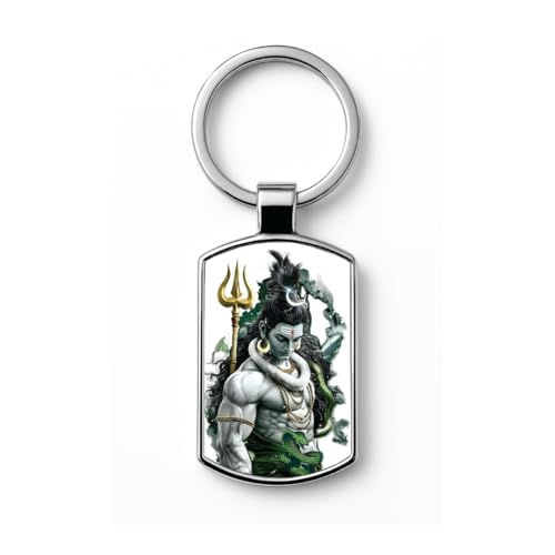 Image of Stylish Metal Keychains with Permanent Glossy Print - Inspirational Quotes & Spiritual Designs - Perfect Key chains for loved ones, Personal Use, Gifts & Return Gifts