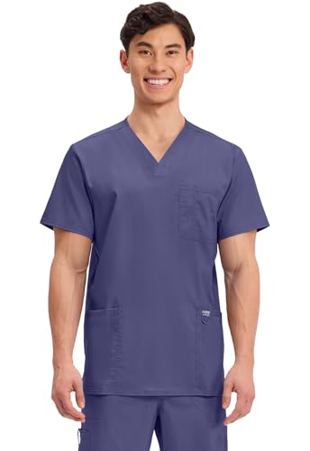 Image of Cherokee WW Revolution V-Neck Scrub Top for Men with 3 Pockets