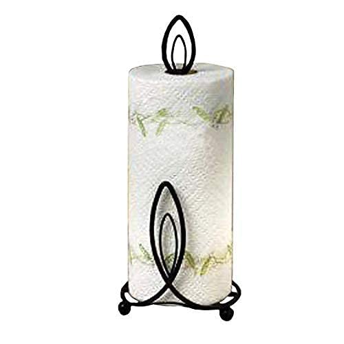ObalTure Toilet Paper Holder, Bathroom Tissue Holder, Wrought Iron Decorative Napkin Stand, Roll for Kitchen Bathroom(Candle Style)