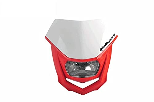 Amazon | Polisport ポリスポーツ HALO ヘッドライト ホワイト/レッド